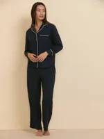 Flannel Pajama Top & Pant Set