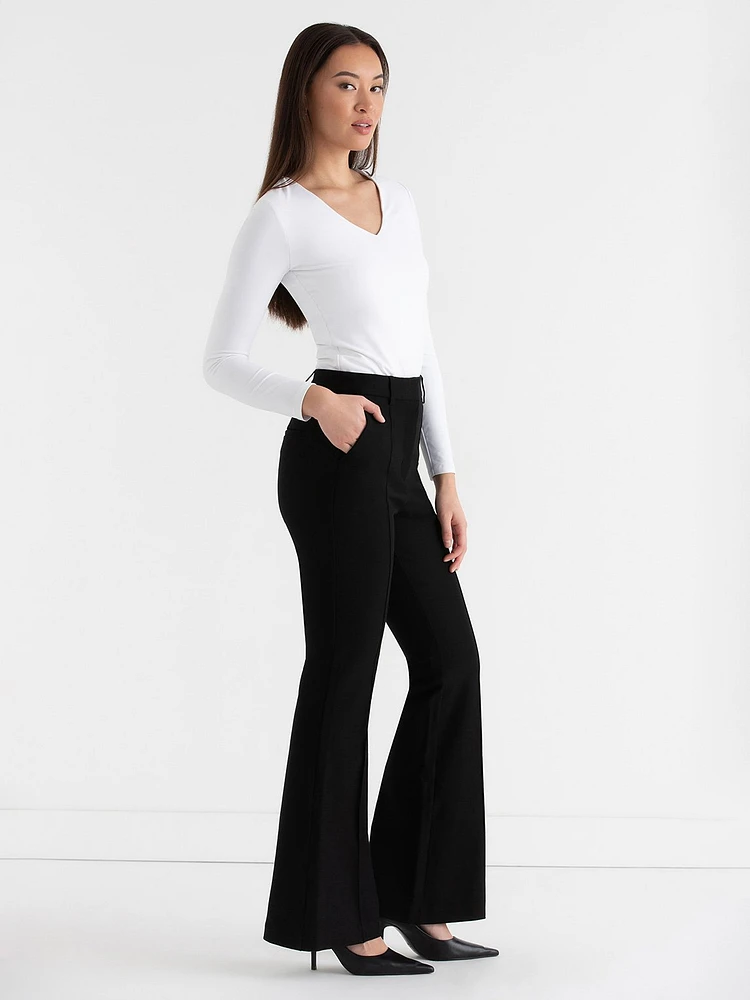 Dylan Flare Pant Luxe Ponte