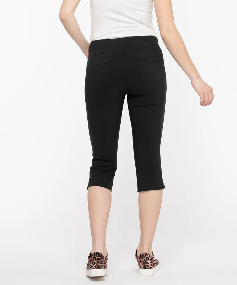 Microtwill Pull-On Capri