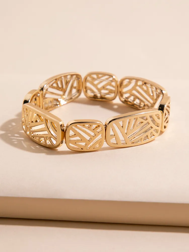 Gold Adjustable Cuff Bracelet