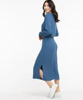 Ribbed Long Sleeve Maxi Dress