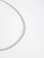 3mm Cubic Zirconia Tennis Necklace