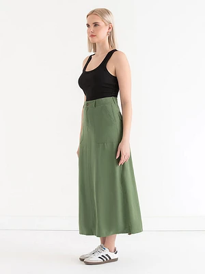 Tencel Utility Skirt