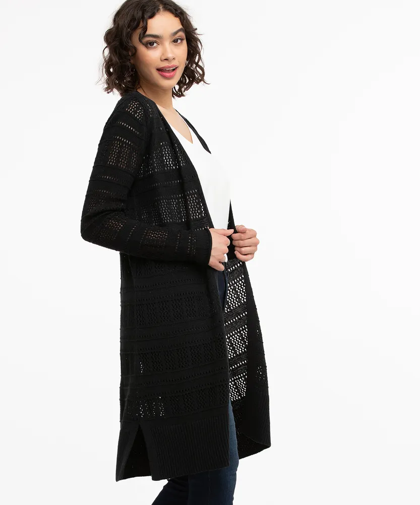 Pointelle Duster Cardigan