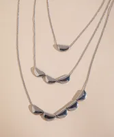 Mid-Layered Silver Necklace