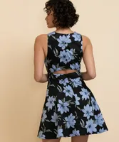 Fit N' Flair Dress with Back Cut Out