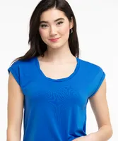 Eco-Friendly Twist Neck Tee