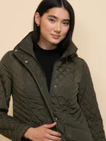 Quilted Jacket with Detachable Hood