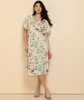 Midi Dress with Tie-Belt