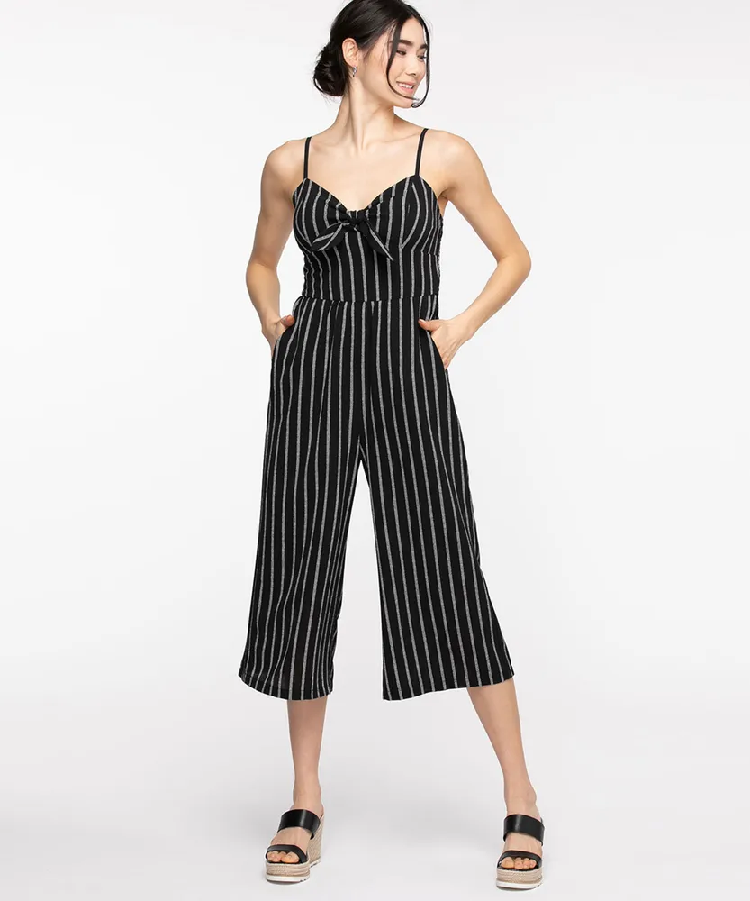 Bow Front Culotte Jumpsuit