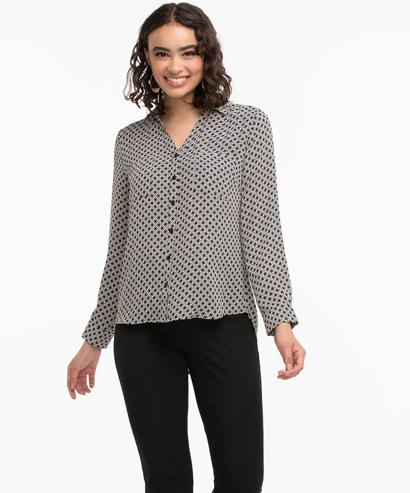 Patterned Collared Shirt