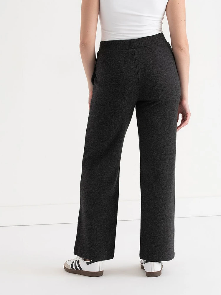 Soft Cotton Straight Leg Pant
