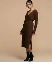 Button Front Sweater Dress