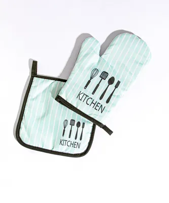 Apron, Potholder & Oven Mitt Set