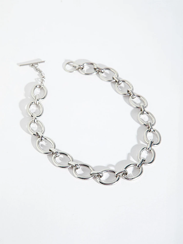 Silver Chunky Chain Necklace