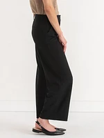 Weslee Cropped Wide Leg Pant Iconic Crepe