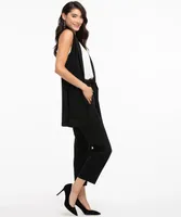 Scuba Crepe Straight Crop Pant