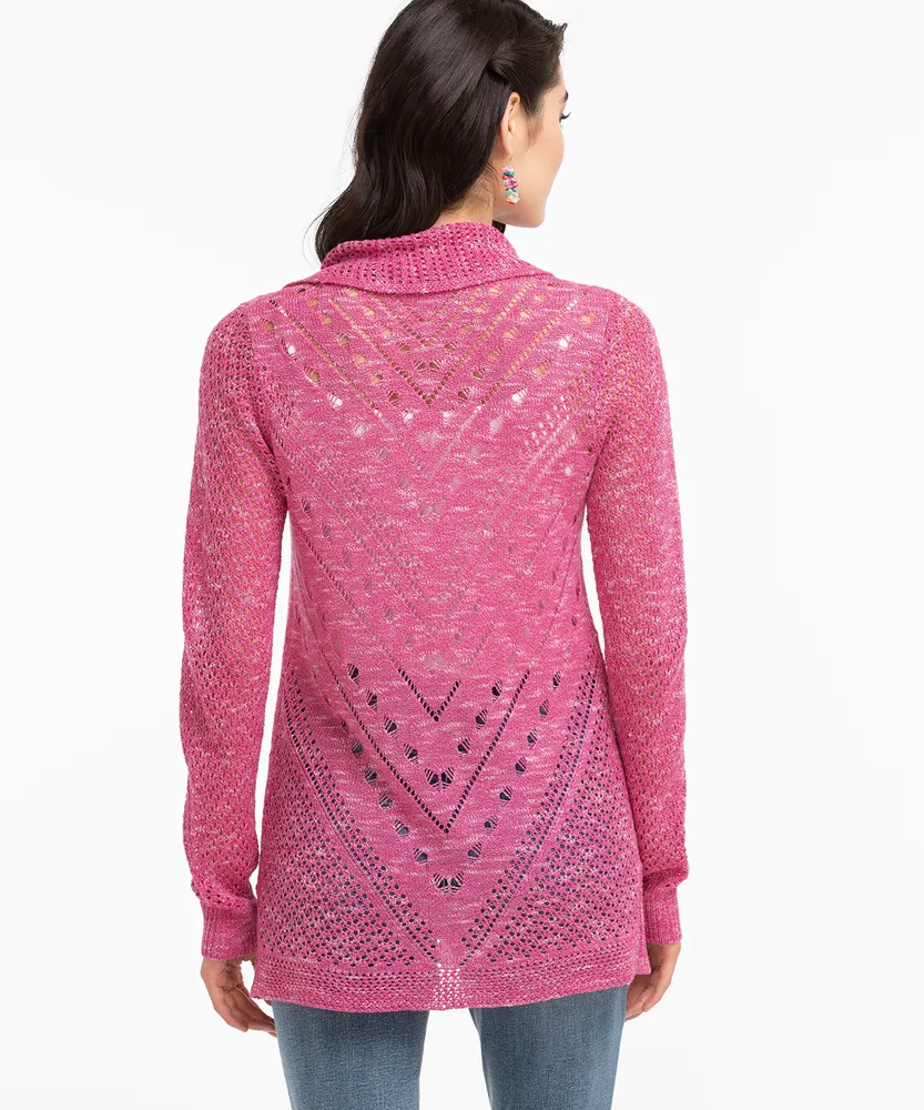 Pointelle Cocoon Cardigan