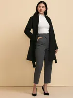 Harper Wool-Blend Wrap Coat