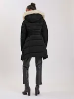 Puffer Jacket with Waist Insert