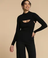 Cut-Out Shrug Sweater