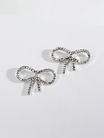 Shimmering Bow Earrings