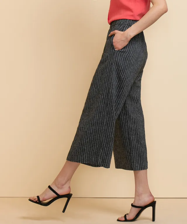 Viscose Linen Crop Pant