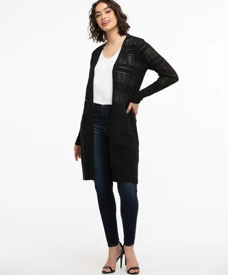 Pointelle Duster Cardigan