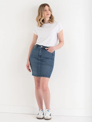 Denim Pencil Skirt