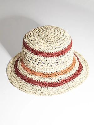 Straw Bucket Hat