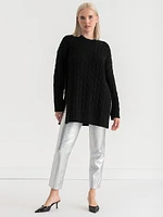 Silver Straight Leg Pant