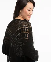 Open Stitch Pointelle Cardigan