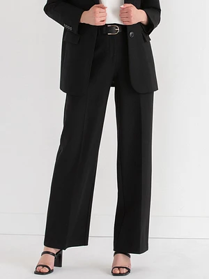 Weslee Wide Leg Pants Luxe Ponte