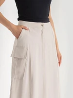 Midi Cargo Skirt