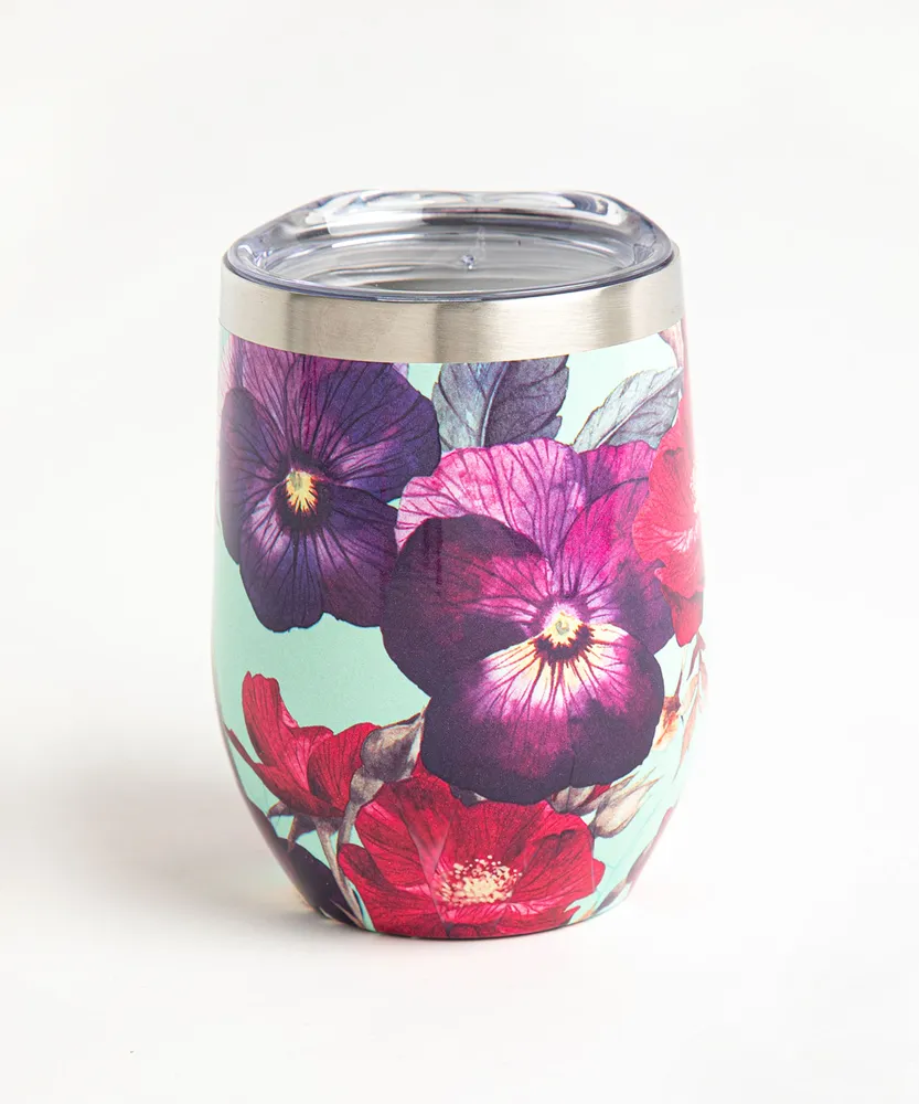 Patterned Insulated Wine Tumbler