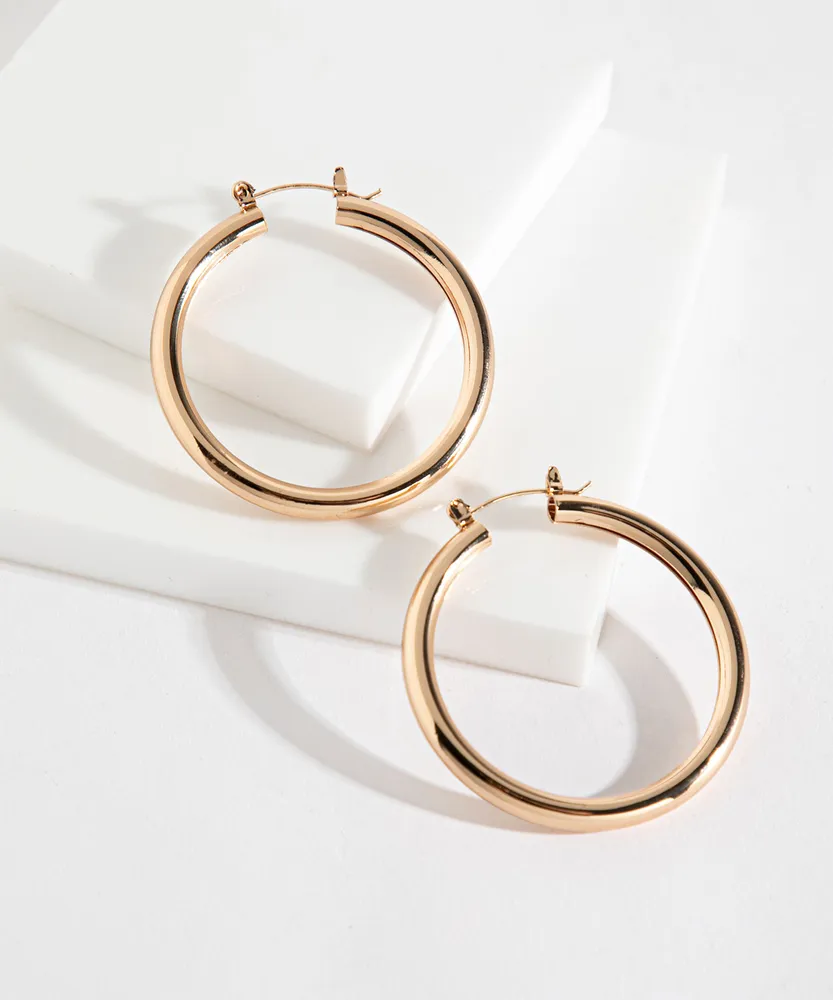 Tube Hoop Earring