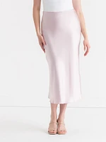 Satin Midi Skirt