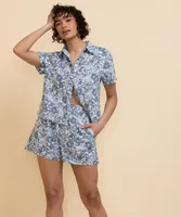 Viscose Linen Pull-On Short