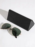 Aviator Frame Sunglasses with Case