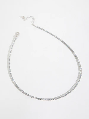 3mm Cubic Zirconia Tennis Necklace