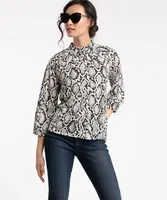 Mock Neck Long Sleeve Top