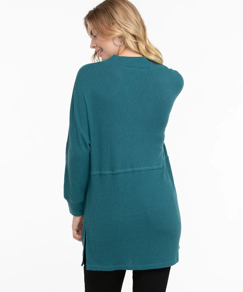 Split Neck Tunic Top