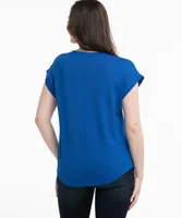 Eco-Friendly V-Neck Hacci Tee