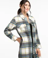 Long Plaid Shacket