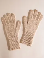 Alpaca Wool-Blend Knit Gloves