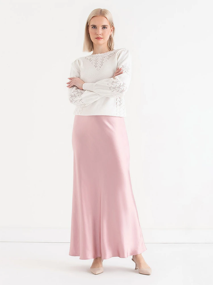 Satin Maxi Skirt