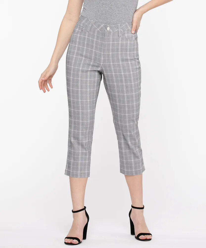 Microtwill Pull-On Crop Pant