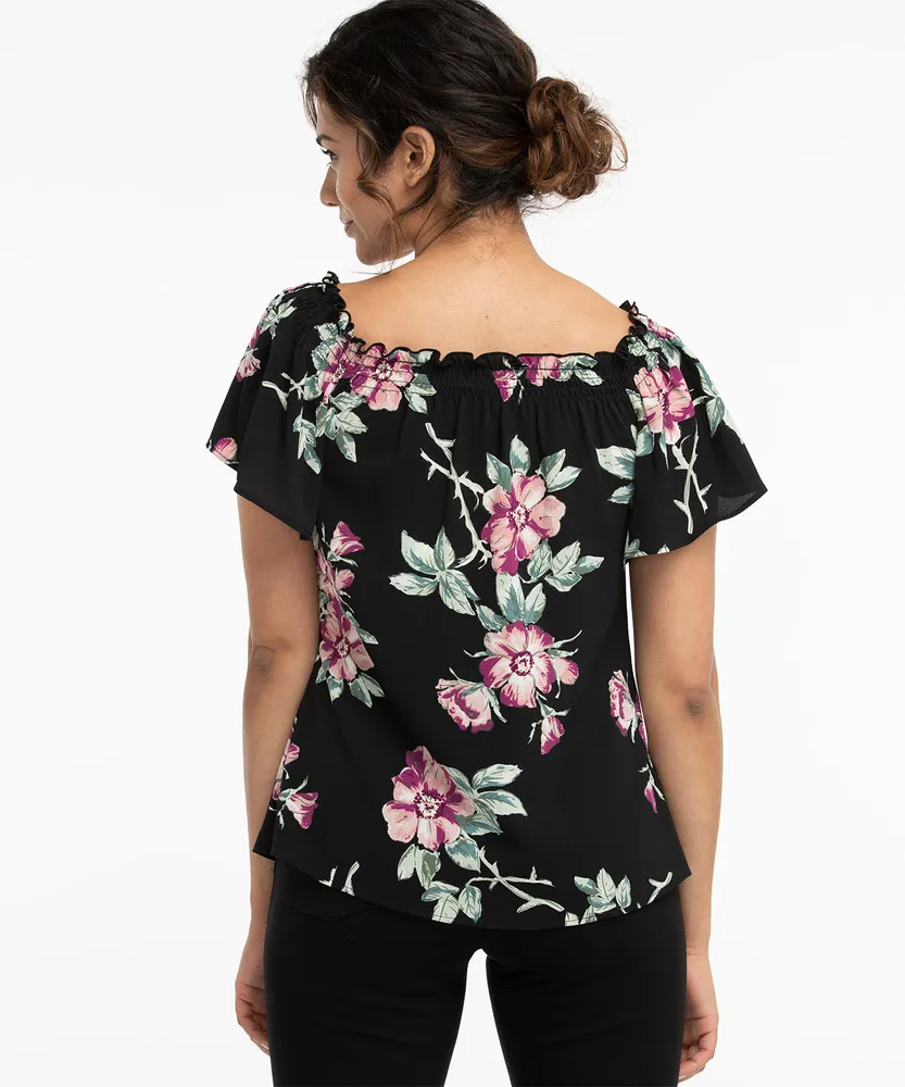 Eco-Friendly On/Off Shoulder Blouse