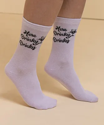 'Here Drinky Drinky' Socks