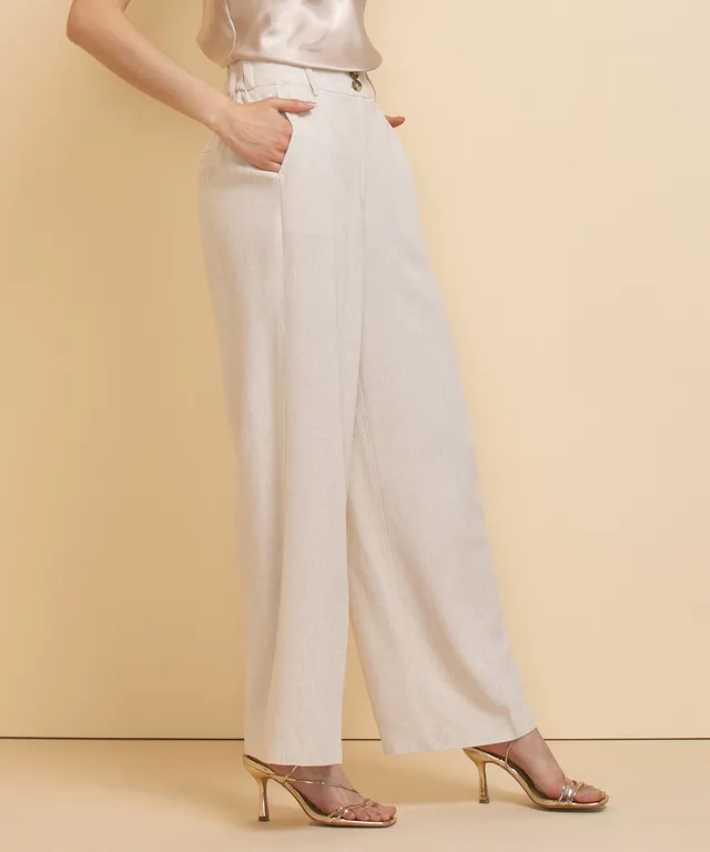 Viscose Linen Crop Pant